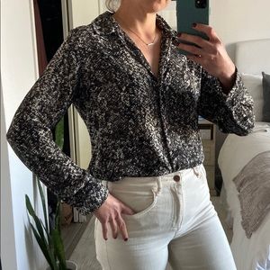 Snakeskin top blouse